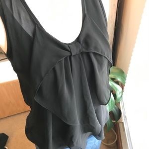 A.Byer Black Bow Blouse
